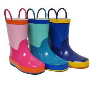 <span class=keywords><strong>Bottes</strong></span> de pluie en caoutchouc imperméables imprimées <span class=keywords><strong>licorne</strong></span> 3D personnalisées en usine pour bébés Hauteur de demi-botte Caractéristique antidérapante pour l'hiver - Product Image 5
