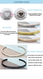 Pulseras Ajustables con Logotipo Personalizado, Barra de Acero Inoxidable, Cuerda de Nailon para Pulsera Trenzada - Product Image 6