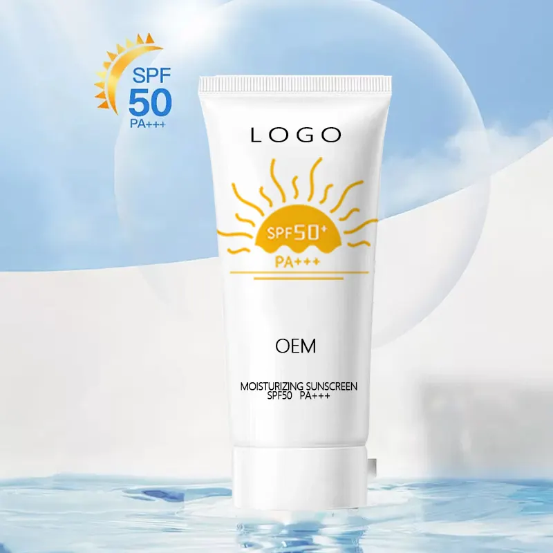 Prive Aangepaste Oem Lichaam Zonnebrandcrème Lotion Unisex Uv Bescherming Hydraterende Zonnebrandcrème Spf 50 Sterke Bescherming Tegen De Zon