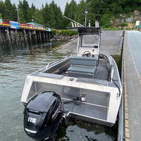 KinOcean 26ft 7.9m certificat CE Barge en aluminium bateau de pêche à vendre