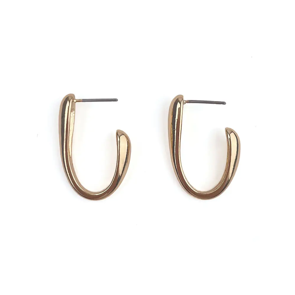 KITI designer fashion gold Korean Latest Fashion Gold Plated Geometric Zinc Alloy Earring