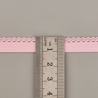 Bande élastique en jacquard picot chevrons étroite de 10 mm, douce, durable et de haute qualité, en nylon/spandex, écologique, pour sous-vêtements féminins