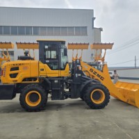 Mini-chargeuse sur pneus chinoise de 1,5 tonne 4x4, robuste, avec moteur diesel Yunnei, système entièrement hydraulique pour la construction
