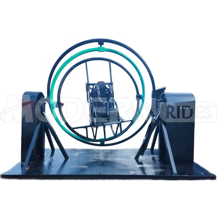 Fun amusement park rides equipment outdoor space ring 3D human gyroscope rides for sale