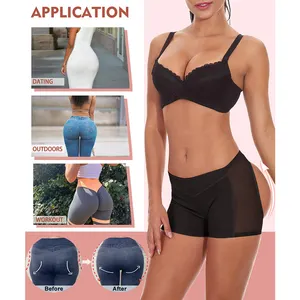 Kadın popo kaldırıcı Shapewear sihirli dantel kalça artırıcı külot düşük bel külot seksi ganimet eğitmen korse Boyshorts Fajas