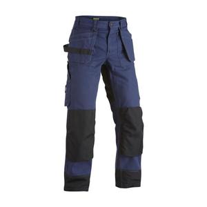 BLAKLADER - 155013708899C60 Pantalon Craftsman avec poches genouillères bleu marine/noir-PANTALON DE TRAVAIL EAN 7330509275061 - Product Image 1
