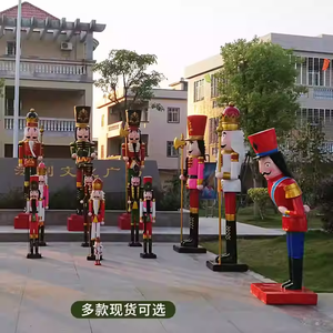 Grand <span class=keywords><strong>Casse</strong></span>-<span class=keywords><strong>Noisette</strong></span> grandeur nature de 6 pieds Ornement de Noël 180cm Géant Décoration d'événement extérieur Résine Artisanat <span class=keywords><strong>Casse</strong></span>-<span class=keywords><strong>Noisette</strong></span> <span class=keywords><strong>Soldat</strong></span> - Product Image 2