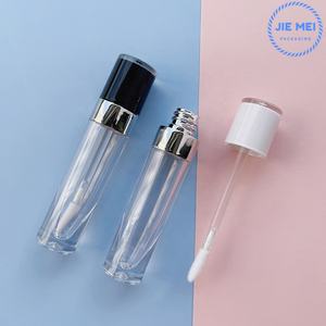 Meishenjie MEI — Tube à lèvres vide rond pour brillant à lèvres, Tube de couleur <span class=keywords><strong>rose</strong></span>, violet, blanc et noir, conteneur en plastique, offre spéciale, 7ML - Product Image 2