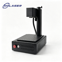 Mesin Penanda Laser Serat Mini 20W Portabel untuk Desktop, Ringan untuk Pengukiran, Berpendingin Udara, Kompatibel dengan Lightburn