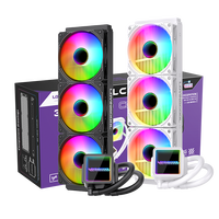 LOVINGCOOL pendingin komputer 360MM, pendingin air blok game PC Kit pendingin cair prosesor air untuk LGA 115X/1700