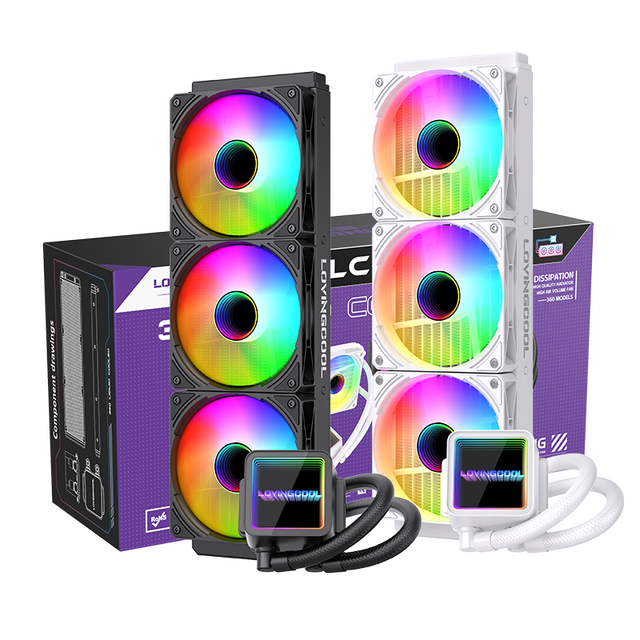 LOVINGCOOL Hot Sell 360MM CPU Cooler Water Block Gaming PC Liquid Cooling Kit Computer Processor Water Cooler for LGA 115X/1700