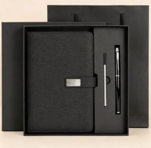 PU Leather Magnetic Notebook Box Gift Set A5 Journal Luxury <b>Diary</b> Business Corporate Gift Set With Pen - Product Image 5