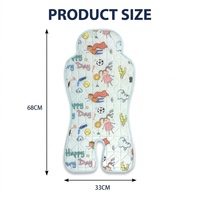 Coussin rafraîchissant en gel pour siège auto bébé, respirant et pliable, pour poussette, garde bébé au frais en été