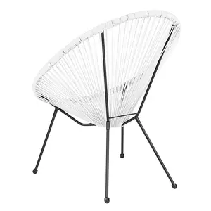 Outdoor Chair Outdoor Furniture Rope Chairs Outdoor Patio Furniture Rattan Wicker Acapulco Chair Garden Chair Metal Iron Modern 120-150kgs