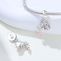 Pendentifs en forme de fleur d'iris ou de muguet en tungstène, accessoires de perles, plaqué argent, design original, directement de l'usine