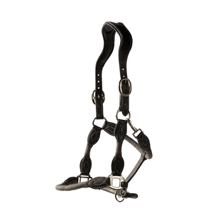 Al por mayor: Cabestro para caballo estilo western con logotipo personalizado, de cuero impermeable, verde, con mini forro polar, y cuerda de cabresto. - Product Image 1