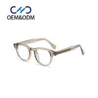 A10032 Nouvelles Lunettes Unisexe Noires Anti-Lumière Bleue, Monture Fine, Tendance, avec Verres de Prescription AC et Charnière à Broche