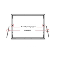 A1 a2 a3 a4 led affiche cadres led affiche écran transparent ultra mince panneau de verre glisser dans l'affiche