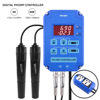 Contrôleur numérique PH ORP Redox PH-803 avec moniteur de relais de puissance de sortie pour piscine de plantes hydroponiques d'aquarium