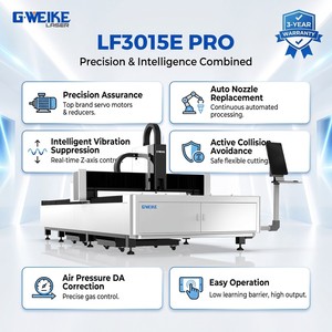 Fournisseur professionnel <span class=keywords><strong>G</strong></span>.weike, machine de découpe laser à fibre en acier inoxydable à 4 axes, refroidissement par eau, haute précision, prise en charge par l'IA - Product Image 1