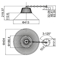 Éclairage de cargaison maritime GD3-4 Bozhou (Mingbo) - LED isolée avec angle de faisceau de 120°