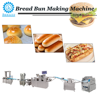Nouvelle machine électrique automatique LongYu pour la fabrication de pains à hot-dogs et hamburgers, machine à façonner et à rouler la pâte pour boulangerie, 380V