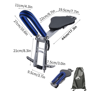 Siège de vélo pliant pour enfant avec sac de rangement pour main courante Portable ultraléger vélo montage <span class=keywords><strong>avant</strong></span> bébé enfants <span class=keywords><strong>porte</strong></span>-vélo - Product Image 3