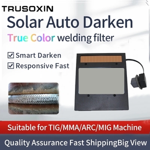 Máscara/Casco de Soldadura TIG MIG MMA con Sensor de Arco de 4 Áreas de Visión Amplia y Oscurecimiento Automático Solar, Espejo de Color Real - Product Image 4