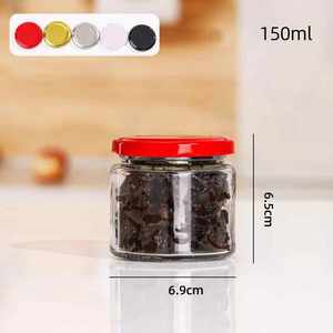 Empty Food Grade Glass <b>Jars</b> with Lids <b>Airtight</b> Storage for Jelly Cream Jam Pickle & Spice Mason Style Bulk Pack - Product Image 6