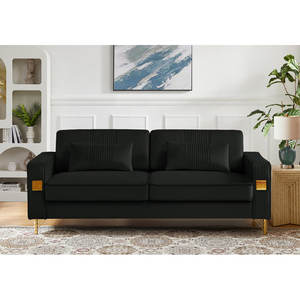 Lit Modulaire Sectionnel Pliant Causeuse Canapé 20 Avec Rangement Et Canapés Comme Singe Roues Noir Table D'appoint Haute - Product Image 4