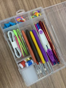 Kit <span class=keywords><strong>de</strong></span> <span class=keywords><strong>crochet</strong></span> <span class=keywords><strong>de</strong></span> 46 pièces pour débutants avec étui <span class=keywords><strong>de</strong></span> rangement, 16 tailles, aiguilles à tricoter ergonomiques en aluminium à prise souple, ensemble d'outils <span class=keywords><strong>de</strong></span> couture - Product Image 5
