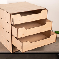 Organizador de Documentos de Madera para Escritorio, Soporte para Papel, Estante para Archivos de Oficina, Organizador de Escritorio con Cajones