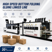 Nouvelle machine de découpe et d'impression de carton ondulé entièrement automatique à grande vitesse, directement de l'usine, avec contrôle PLC et servo