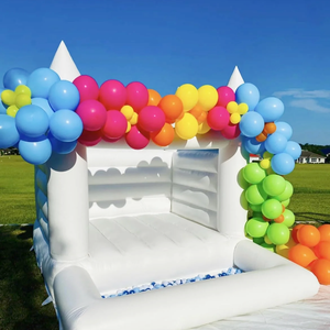 Vente chaude PVC nouvelle mode intérieur extérieur drôle blanc <span class=keywords><strong>Mini</strong></span> château gonflable sautant <span class=keywords><strong>Trampoline</strong></span> rebond <span class=keywords><strong>maison</strong></span> pour les enfants - Product Image 4