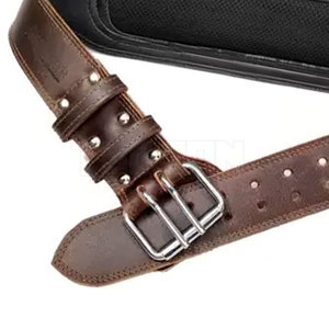 เข็มขัดหนังยกน้ำหนักแบบปรับแต่งได้เข็มขัดพยุงกำลังแบบสวมสบาย - Product Image 6