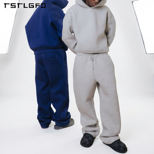 Sudadera con Capucha para Hombre, Personalizable con Logotipo, Ecológica, 100% Algodón Orgánico, Tallas Grandes, Sólida, Transpirable, Gruesa, Holgada, Informal, con Capucha y Capa de Aire - Product Image 6