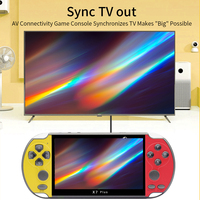 Console de jeu classique Topleo Mini X7, console de jeu vidéo pour enfants, lecteur de jeux 4k, console de jeu rétro portable, console de jeu portable