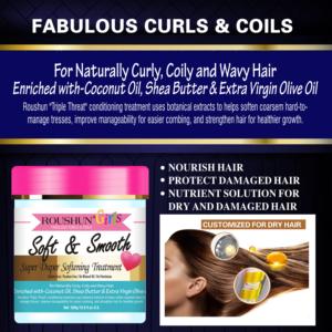 ROUSHUN ซอฟท์แอนด์สมูท ซุปเปอร์ดูเพอร์ ซอฟเทนนิ่ง ทรีทเม้นท์ สำหรับ<span class=keywords><strong>ผม</strong></span>หยิก 500 กรัม - Product Image 2