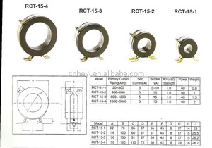 CE ROHS certificata HEYI RCT-35 100/5A trasformatori di corrente toroidale accurata lettura amperometro Din Rail sensore di corrente di montaggio - Product Image 6