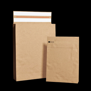 Custom Printed Eco-Friendly Kraft Paper <strong>Large</strong> Shape Mailer Bags Flat Mailer Expandable <strong>Envelopes</strong> Packaging for Clothing Store - Product Image 2
