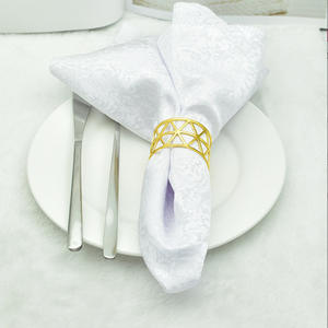 BST Hotel Restaurant Servietten schnalle Großhandel Metall Perle Silber Servietten ringe Luxus Gold für Tisch dekoration - Product Image 6