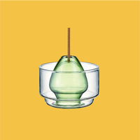 Support d'encens en verre résistant à la chaleur personnalisé en gros pour la décoration intérieure