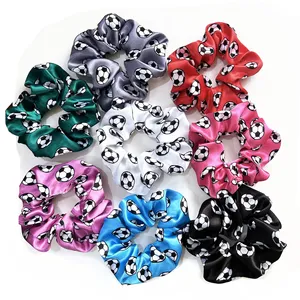 2022 Europa y América patrón deportivo lazo para el cabello bandas para el cabello baloncesto voleibol fútbol <span class=keywords><strong>pelo</strong></span> Scrunchies para el <span class=keywords><strong>Deporte</strong></span> - Product Image 1