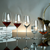 Ensemble de verrerie en cristal - Verres à vin rouge faits à la main, verres à vin blanc, verres de dégustation d'eau, flûtes à brandy pour bar à domicile