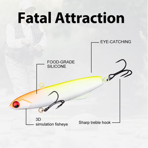 Honoreal Señuelo de Pesca de Silicona con Vibración de Largo Alcance 70mm 17g, Suave para <span class=keywords><strong>Lucio</strong></span>, Salmón, Lubina y Blackbass, Hecho en China - Product Image 5