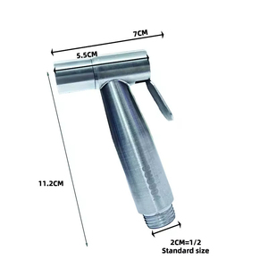 Ensemble de pulvérisateur de <span class=keywords><strong>bidet</strong></span> portable en acier inoxydable SUS304, douchette à main haute pression pour toilettes, pistolet de pulvérisation, utilisation hôtelière, design moderne - Product Image 3