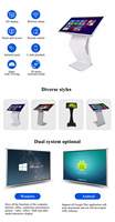 Ayaklı 43/55 inç Dokunmatik Ekranlı Kiosk LCD Dijital Tabela Ekranı Alüminyum Kasa Perakende Mağazası Reklamı Self Servis
