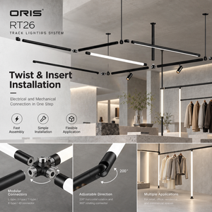 Kit de projecteurs LED sur <span class=keywords><strong>rail</strong></span> 24V <span class=keywords><strong>pour</strong></span> système de <span class=keywords><strong>plafond</strong></span>, série de tubes ronds, <span class=keywords><strong>pour</strong></span> éclairage de <span class=keywords><strong>plafond</strong></span> de magasin - Product Image 1