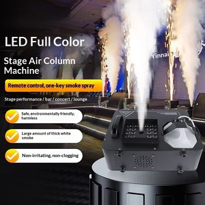 Máquina de Humo Vertical Eléctrica de 1500W que Utiliza Fluido de Humo, Unidad de Efecto de Humo RGB de 24 Cabezales para Actuaciones en Escenario y Producciones de Eventos - Product Image 1