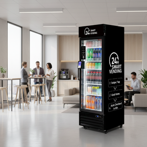 Mesin Vending HAHA 360 Snack Drink Combo SDK 4G WiFi Smart dengan Pemantauan Jarak Jauh, Pendingin Kompresor, dan Pembayaran Kartu Kredit Kustom - Product Image 1